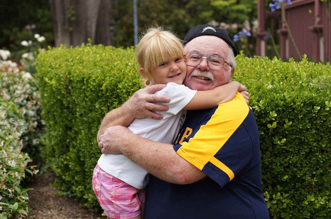 Grandpa and children